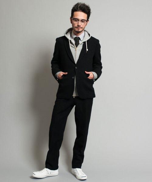 green label relaxing（グリーンレーベルリラクシング）の「□SHETLAND/TWEED S/テーパードパンツ ◆（その他パンツ・メンズ・ブラック/ダークグリーン/ネイビー・SMALL/LARGE/MEDIUM/X-LARGE）」の10枚目の写真