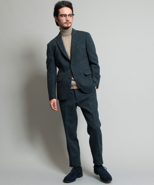 green label relaxing（グリーンレーベルリラクシング）の「□SHETLAND/TWEED S/テーパードパンツ ◆（その他パンツ・メンズ・ブラック/ダークグリーン/ネイビー・SMALL/LARGE/MEDIUM/X-LARGE）」の5枚目の写真