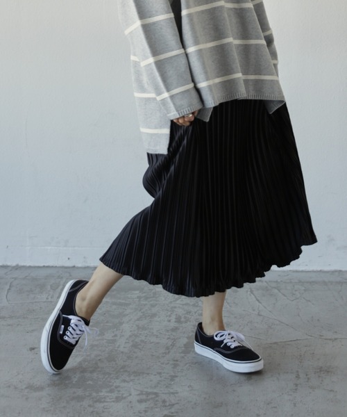 Auntie Rosa Holiday（アンティローザホリデー）の「ワッシャープリーツスカート（スカート・レディース・ブラック/ベージュ/グリーン・MEDIUM/LARGE）」の7枚目の写真