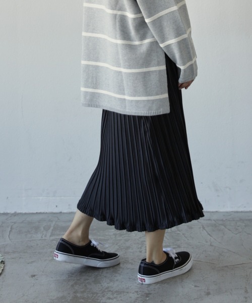 Auntie Rosa Holiday（アンティローザホリデー）の「ワッシャープリーツスカート（スカート・レディース・ブラック/ベージュ/グリーン・MEDIUM/LARGE）」の11枚目の写真