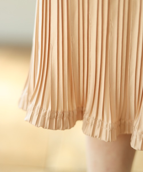 Auntie Rosa Holiday（アンティローザホリデー）の「ワッシャープリーツスカート（スカート・レディース・ブラック/ベージュ/グリーン・MEDIUM/LARGE）」の17枚目の写真