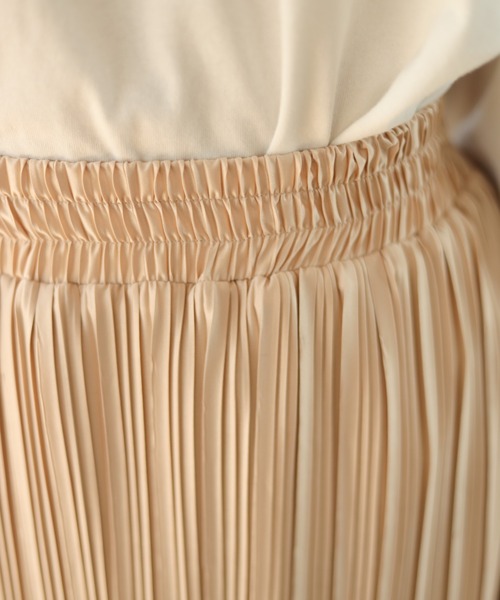 Auntie Rosa Holiday（アンティローザホリデー）の「ワッシャープリーツスカート（スカート・レディース・ブラック/ベージュ/グリーン・MEDIUM/LARGE）」の16枚目の写真