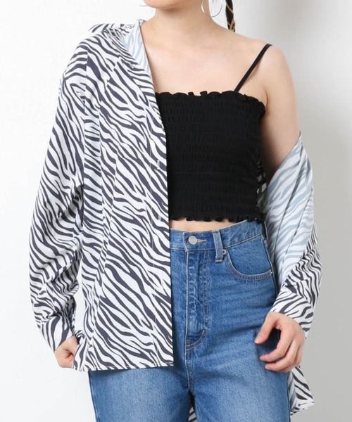 WEGO(ウィゴー)の「WEGO/2wayシャーリングカップインキャミソール(キャミソール・レディース・サックスブルー/ブラック/アイボリー/オレンジ/ライム/グリーン系その他/ライトパープル/ダークオレンジ/グリーン/ダークグリーン・FREE)」の11枚目の写真