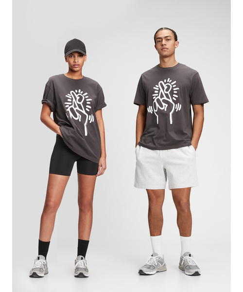 GAP（ギャップ）の「キース・ヘリング グラフィックTシャツ（Tシャツ/カットソー・メンズ・ネイビー/グレー/ブルー/その他/その他2/その他3・S/M/L/XL/XS）」の2枚目の写真
