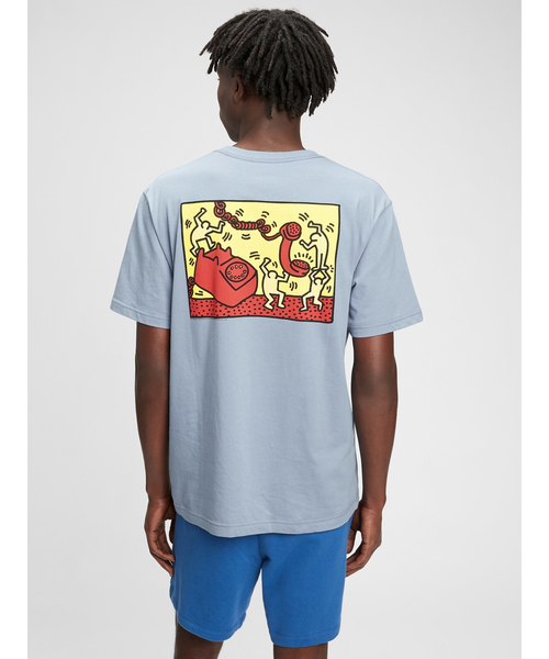 GAP（ギャップ）の「キース・ヘリング グラフィックTシャツ（Tシャツ/カットソー・メンズ・ネイビー/グレー/ブルー/その他/その他2/その他3・S/M/L/XL/XS）」の12枚目の写真