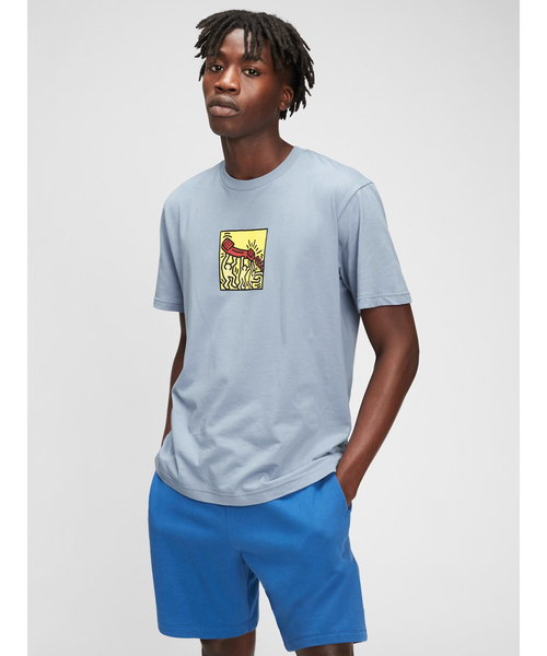 GAP（ギャップ）の「キース・ヘリング グラフィックTシャツ（Tシャツ/カットソー・メンズ・ネイビー/グレー/ブルー/その他/その他2/その他3・S/M/L/XL/XS）」の11枚目の写真