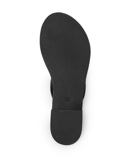 DRESSTERIOR(ドレステリア)の「◆【GINGER8月号/eclat・otonaMUSE5月号掲載】NICOLAS LAINAS(ニコラスライナス)フラットサンダル(サンダル・レディース・ブラック・50/80/70/60)」の4枚目の写真