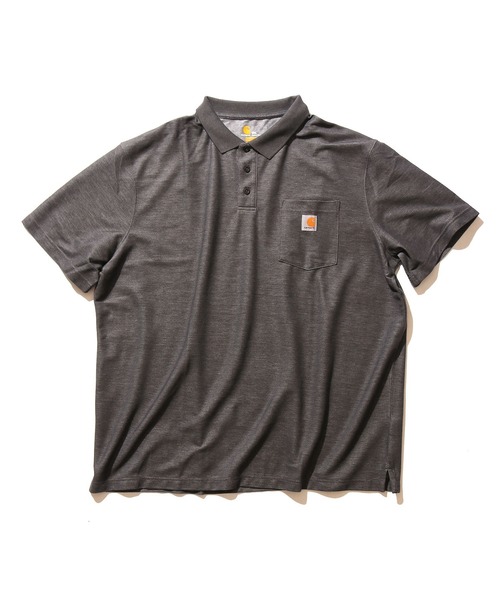 Carhartt(カーハート)の「Carhartt/カーハート LOOSE FIT MW SS POCKET ポロシャツ ブランドロゴ(ポロシャツ・メンズ・ブラック/グレー/チャコールグレー/ネイビー・M/L/XL/2XL)」の3枚目の写真