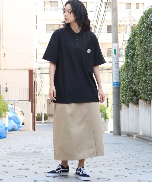 Carhartt(カーハート)の「Carhartt/カーハート LOOSE FIT MW SS POCKET ポロシャツ ブランドロゴ(ポロシャツ・メンズ・ブラック/グレー/チャコールグレー/ネイビー・M/L/XL/2XL)」の17枚目の写真