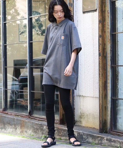 Carhartt(カーハート)の「Carhartt/カーハート LOOSE FIT MW SS POCKET ポロシャツ ブランドロゴ(ポロシャツ・メンズ・ブラック/グレー/チャコールグレー/ネイビー・M/L/XL/2XL)」の20枚目の写真