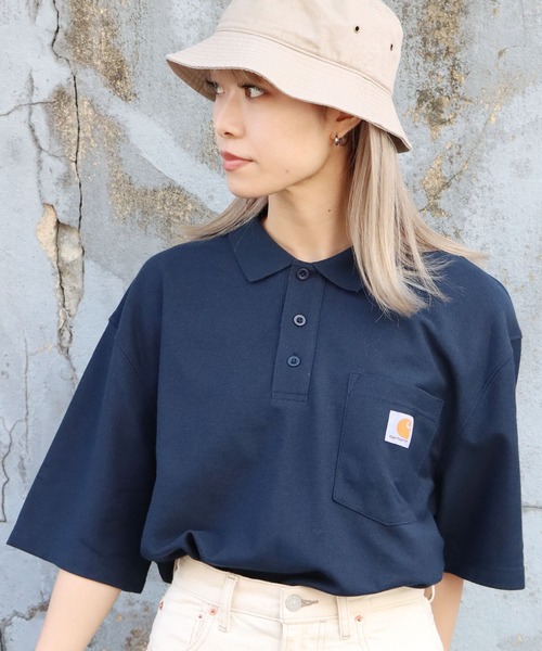 Carhartt(カーハート)の「Carhartt/カーハート LOOSE FIT MW SS POCKET ポロシャツ ブランドロゴ(ポロシャツ・メンズ・ブラック/グレー/チャコールグレー/ネイビー・M/L/XL/2XL)」の16枚目の写真