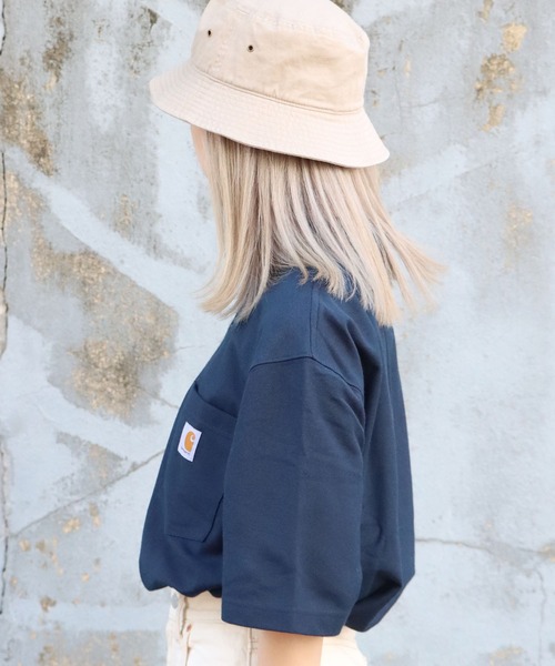 Carhartt(カーハート)の「Carhartt/カーハート LOOSE FIT MW SS POCKET ポロシャツ ブランドロゴ(ポロシャツ・メンズ・ブラック/グレー/チャコールグレー/ネイビー・M/L/XL/2XL)」の5枚目の写真