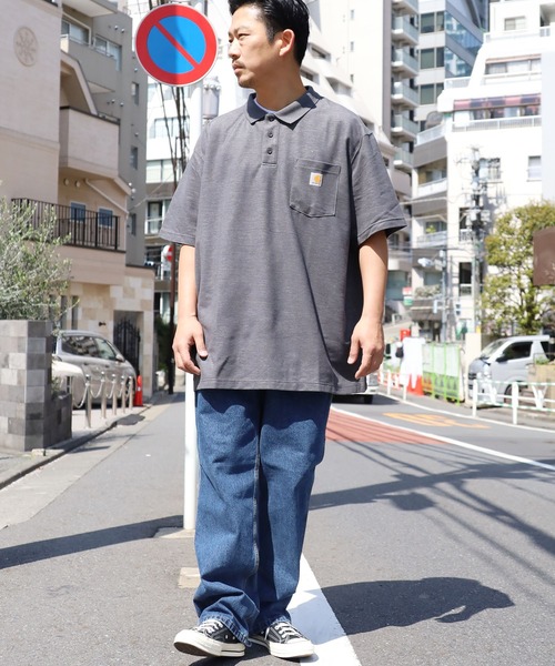 Carhartt(カーハート)の「Carhartt/カーハート LOOSE FIT MW SS POCKET ポロシャツ ブランドロゴ(ポロシャツ・メンズ・ブラック/グレー/チャコールグレー/ネイビー・M/L/XL/2XL)」の21枚目の写真