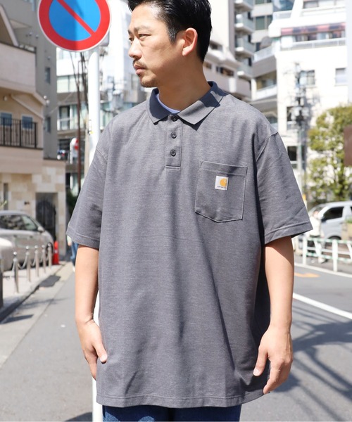 Carhartt(カーハート)の「Carhartt/カーハート LOOSE FIT MW SS POCKET ポロシャツ ブランドロゴ(ポロシャツ・メンズ・ブラック/グレー/チャコールグレー/ネイビー・M/L/XL/2XL)」の10枚目の写真