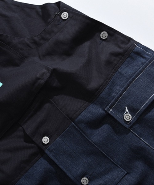 aimoha(アイモハ)の「【S'more】アウトドアアパレル サロペット(サロペット/オーバーオール・メンズ・ネイビー/カーキ・XX-LARGE/LARGE/X-LARGE/MEDIUM)」の9枚目の写真