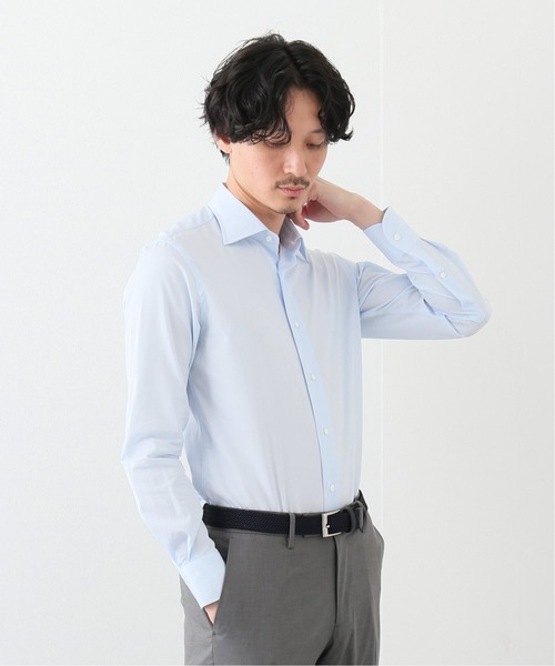 EDIFICE（エディフィス）の「セミワイド ポプリン シャツ（ビジネスシャツ・メンズ・ホワイト/ブルー・40/38/39/41/37）」の11枚目の写真