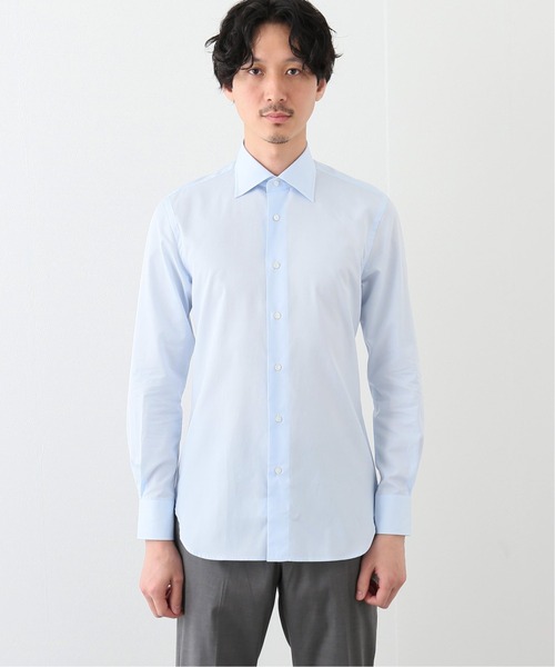 EDIFICE（エディフィス）の「セミワイド ポプリン シャツ（ビジネスシャツ・メンズ・ホワイト/ブルー・40/38/39/41/37）」の5枚目の写真