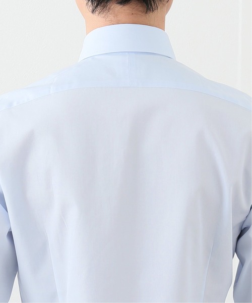 EDIFICE（エディフィス）の「セミワイド ポプリン シャツ（ビジネスシャツ・メンズ・ホワイト/ブルー・40/38/39/41/37）」の4枚目の写真
