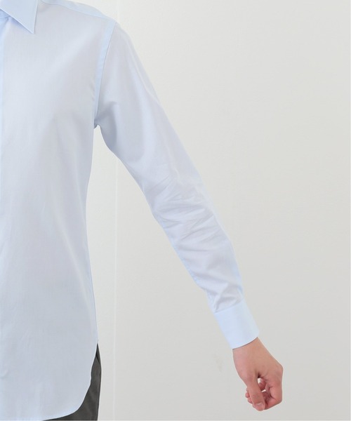 EDIFICE（エディフィス）の「セミワイド ポプリン シャツ（ビジネスシャツ・メンズ・ホワイト/ブルー・40/38/39/41/37）」の3枚目の写真