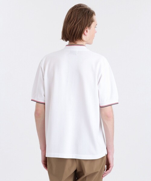 MACKINTOSH PHILOSOPHY（ﾏｯｷﾝﾄｯｼｭ ﾌｨﾛｿﾌｨｰ）の「コットン鹿の子 BB 半袖ヘンリーポロ（ポロシャツ・メンズ・ホワイト/グレー/ダークネイビー・40/38/36）」の13枚目の写真