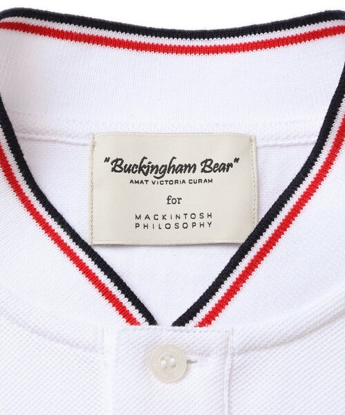 MACKINTOSH PHILOSOPHY（ﾏｯｷﾝﾄｯｼｭ ﾌｨﾛｿﾌｨｰ）の「コットン鹿の子 BB 半袖ヘンリーポロ（ポロシャツ・メンズ・ホワイト/グレー/ダークネイビー・40/38/36）」の18枚目の写真