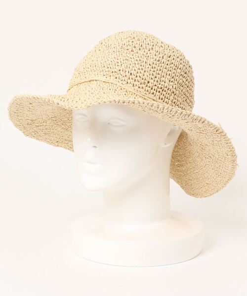 Lugnoncure（ルノンキュール）の「雑材ハット（ハット・レディース・ブラウン/ベージュ/キャメル・ﾌﾘ-）」の2枚目の写真