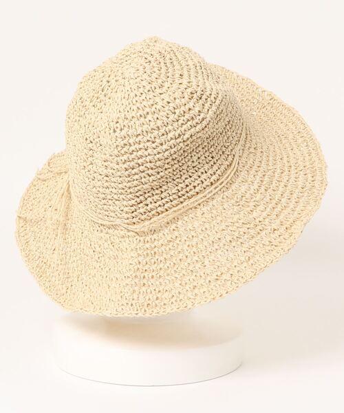 Lugnoncure（ルノンキュール）の「雑材ハット（ハット・レディース・ブラウン/ベージュ/キャメル・ﾌﾘ-）」の4枚目の写真