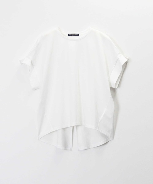 HONEYSUCKLE ROSE（ハニーサックルローズ）の「【HONEYSUCKLE ROSE】袖タックＴシャツ（Tシャツ/カットソー・レディース・フューシャピンク/ライトグレー/ホワイト・L/M）」の21枚目の写真