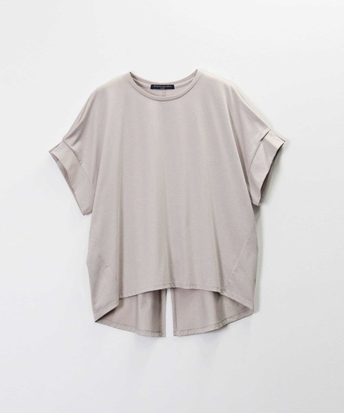 HONEYSUCKLE ROSE（ハニーサックルローズ）の「【HONEYSUCKLE ROSE】袖タックＴシャツ（Tシャツ/カットソー・レディース・フューシャピンク/ライトグレー/ホワイト・L/M）」の22枚目の写真