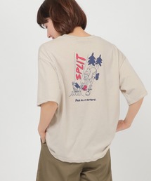 タケウチアツシコラボアウトドアTシャツ LADIES(薪割り)