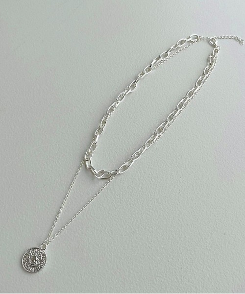 apres jour mignon(アプレジュールミニョン)の「【apresjour mignon×ARIAZ】2連コインネックレス(ネックレス・レディース・シルバー/ゴールド・ONESIZE)」の5枚目の写真