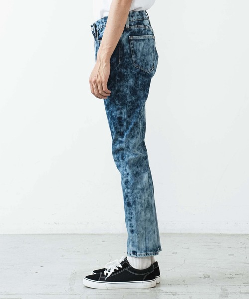 WEGO（ウィゴー）の「WEGO/ブリーチデニムスキニーパンツ（デニムパンツ・メンズ・コバルトブルー/スカイブルー・MEDIUM/LARGE）」の10枚目の写真