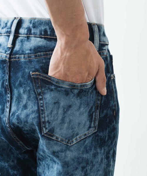 WEGO（ウィゴー）の「WEGO/ブリーチデニムスキニーパンツ（デニムパンツ・メンズ・コバルトブルー/スカイブルー・MEDIUM/LARGE）」の12枚目の写真