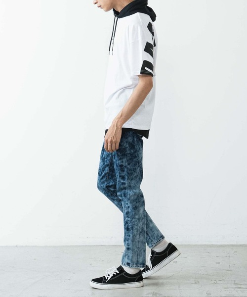 WEGO（ウィゴー）の「WEGO/ブリーチデニムスキニーパンツ（デニムパンツ・メンズ・コバルトブルー/スカイブルー・MEDIUM/LARGE）」の7枚目の写真