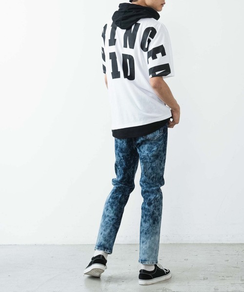 WEGO（ウィゴー）の「WEGO/ブリーチデニムスキニーパンツ（デニムパンツ・メンズ・コバルトブルー/スカイブルー・MEDIUM/LARGE）」の8枚目の写真