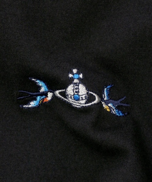 Vivienne Westwood MAN(ヴィヴィアンウエストウッドマン)の「“SWALLOWS ORB” リラックス Tシャツ【219014 5113】(Tシャツ/カットソー・メンズ・ブラック/ホワイト/ダークグリーン系・42/46/44/48)」の6枚目の写真