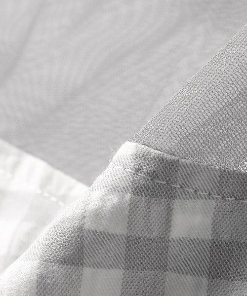 Lindsay（リンジィ）の「オーバーシアーチェック柄スカート（スカート・キッズ・グレー・160cm/150cm/140cm）」の7枚目の写真