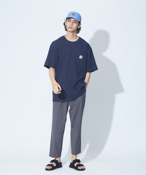 Carhartt(カーハート)の「【Carhartt / カーハート】 キャンバス ロゴ キャップ CAP(キャップ・メンズ・サックスブルー/オレンジ・フリー)」の3枚目の写真