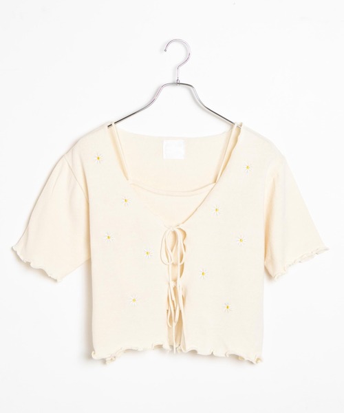 dispark（ディスパーク）の「DISPARK/【2点セット】キャミSETフラワーカーディガン（カーディガン/ボレロ・レディース・サックスブルー/アイボリー・FREE）」の14枚目の写真