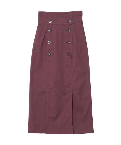 LAGUNAMOON(ラグナムーン)の「フロントボタンミリタリータイトスカート(スカート・レディース・ライトグレー/ボルドー/ネイビー・SMALL/MEDIUM)」の7枚目の写真