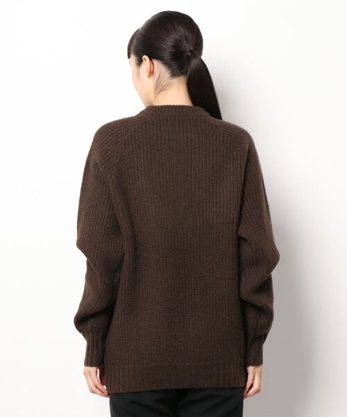 walenode(ウェルノード)の「【 walenode / ウェルノード】 Tibetan yak Fisherman sweater / チベタンヤク フィッシャーマンセーター(ニット/セーター・レディース・ブラック/モカ/ブラウン・1)」の5枚目の写真