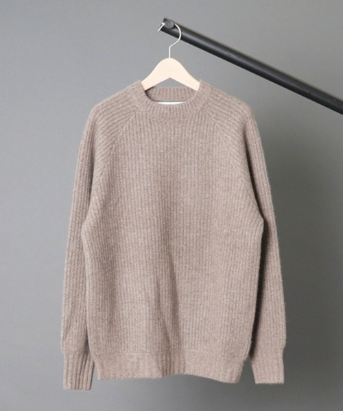 walenode(ウェルノード)の「【 walenode / ウェルノード】 Tibetan yak Fisherman sweater / チベタンヤク フィッシャーマンセーター(ニット/セーター・レディース・ブラック/モカ/ブラウン・1)」の3枚目の写真