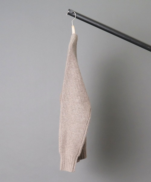 walenode(ウェルノード)の「【 walenode / ウェルノード】 Tibetan yak Fisherman sweater / チベタンヤク フィッシャーマンセーター(ニット/セーター・レディース・ブラック/モカ/ブラウン・1)」の8枚目の写真