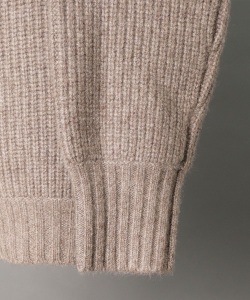 walenode(ウェルノード)の「【 walenode / ウェルノード】 Tibetan yak Fisherman sweater / チベタンヤク フィッシャーマンセーター(ニット/セーター・レディース・ブラック/モカ/ブラウン・1)」の11枚目の写真