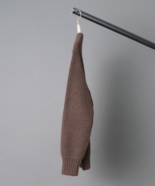 walenode(ウェルノード)の「【 walenode / ウェルノード】 Tibetan yak Fisherman sweater / チベタンヤク フィッシャーマンセーター(ニット/セーター・レディース・ブラック/モカ/ブラウン・1)」の14枚目の写真