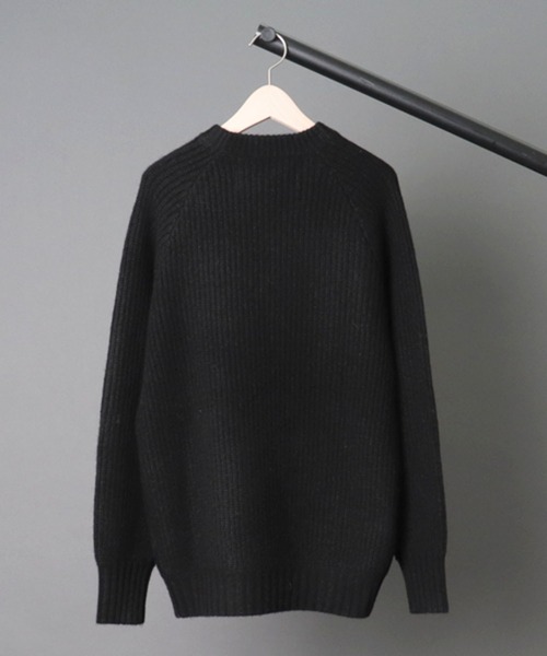 walenode(ウェルノード)の「【 walenode / ウェルノード】 Tibetan yak Fisherman sweater / チベタンヤク フィッシャーマンセーター(ニット/セーター・レディース・ブラック/モカ/ブラウン・1)」の7枚目の写真