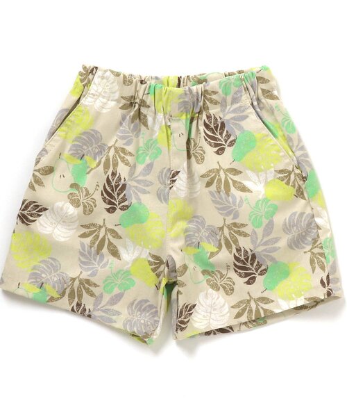 BREEZE（ブリーズ）の「フルーツ総柄パンツ 4分丈（その他パンツ・キッズ・グリーン/イエロー/レインボー/カーキ/ブラウン/ベージュ/ピンク/キナリ/ブルー/ミント・100/110/140/90/130/80/120）」の2枚目の写真