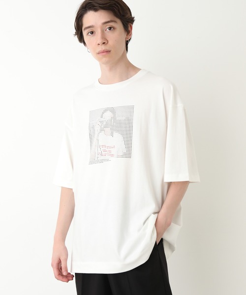 JUNRED(ジュンレッド)の「スクエアドットガールズTee(Tシャツ/カットソー・メンズ・ホワイト/ブラック/サックスブルー・S/M/L)」の13枚目の写真
