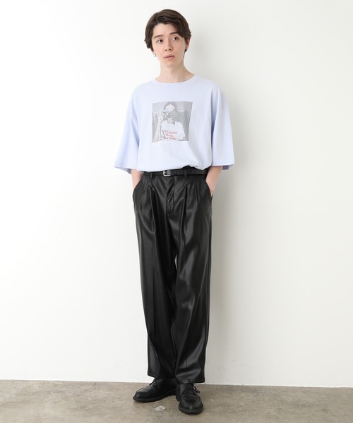 JUNRED(ジュンレッド)の「スクエアドットガールズTee(Tシャツ/カットソー・メンズ・ホワイト/ブラック/サックスブルー・S/M/L)」の8枚目の写真