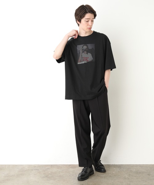 JUNRED(ジュンレッド)の「スクエアドットガールズTee(Tシャツ/カットソー・メンズ・ホワイト/ブラック/サックスブルー・S/M/L)」の17枚目の写真